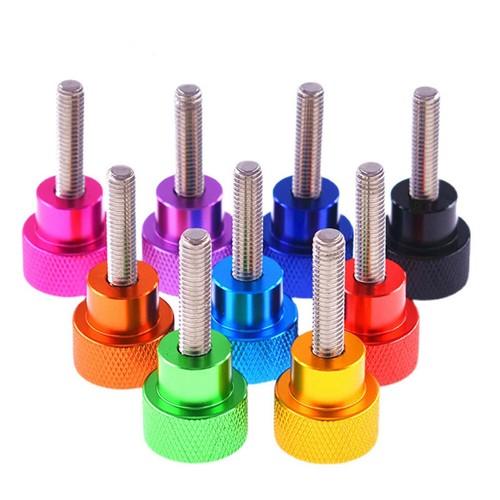 Knurled thumb screw with - thumb,