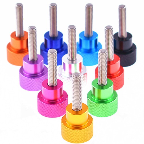 Knurled thumb screw with - screw, m6