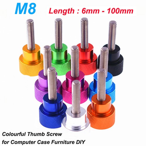 Knurled thumb screws with - thumb,