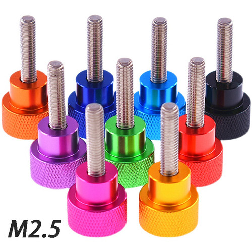 Knurled thumb screws flat - knurled,
